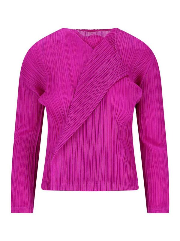 PLEATS PLEASE ISSEY MIYAKE: Top e canotte - Top Plissettato