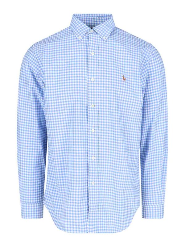 POLO RALPH LAUREN: シャツ - シャツ - ブルー