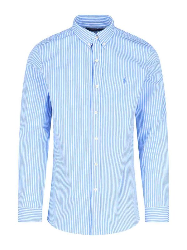 POLO RALPH LAUREN: shirts - Logo striped shirt