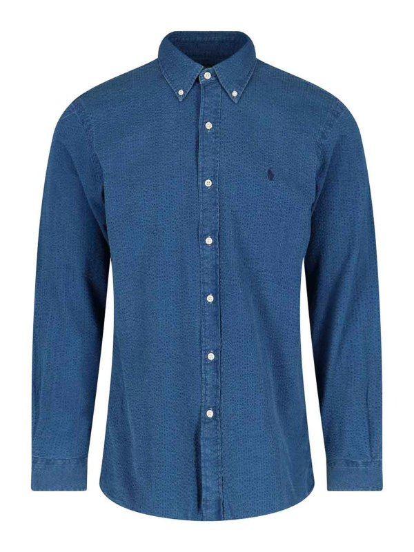 POLO RALPH LAUREN: シャツ - シャツ - ブルー