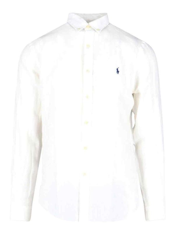 POLO RALPH LAUREN: shirts - Linen logo shirt