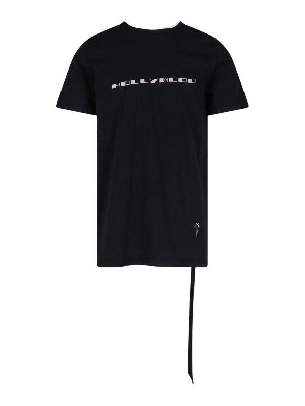 RICK OWENS: t-shirts - T-shirt with lace