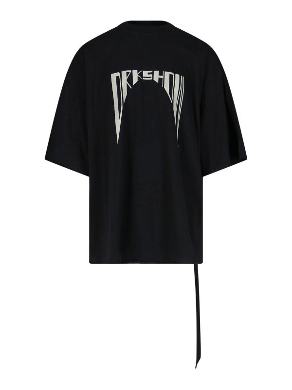 RICK OWENS: Tシャツ - Tシャツ - 黒