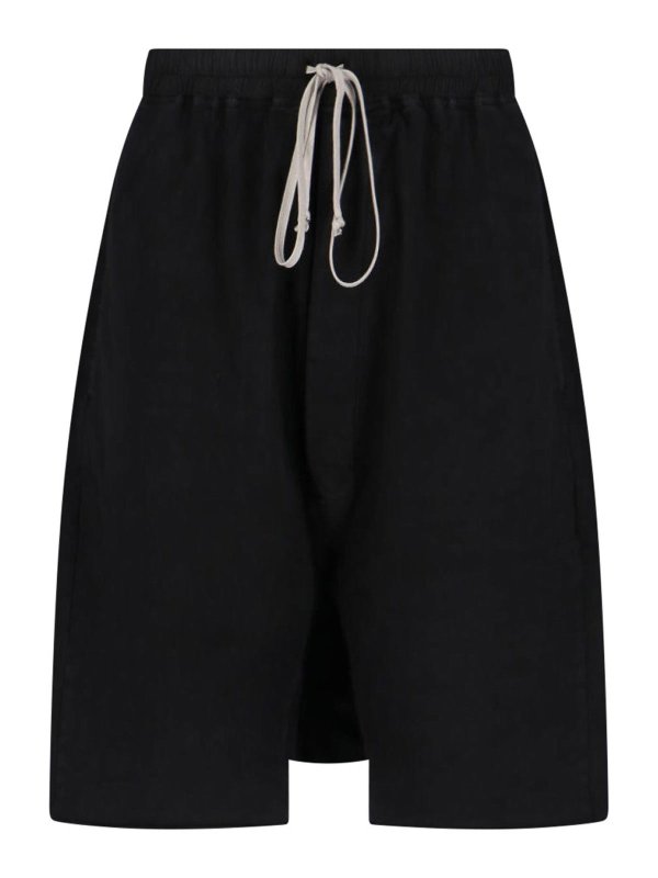 RICK OWENS: トラウザーショーツ - ショートパンツ - 黒