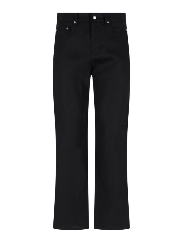 RICK OWENS: casual trousers - Straight pants in linen