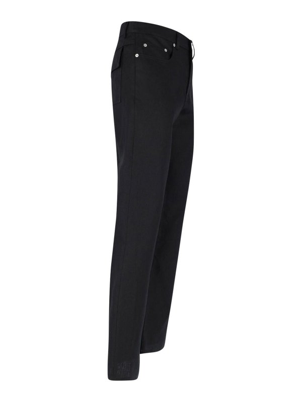 The Best Shops RICK OWENS: casual trousers - Straight pants in linen