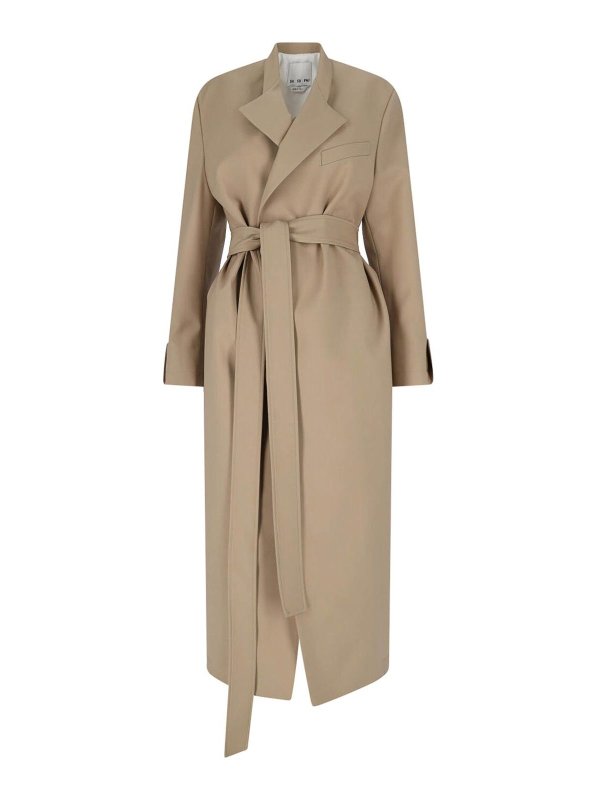 SA SU PHI: Trenchcoats - Trenchcoat - Beige