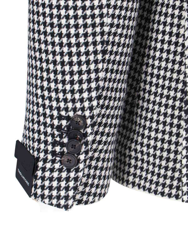 The Best Shops TAGLIATORE: blazers - Pier de Poule single -breasted blazer