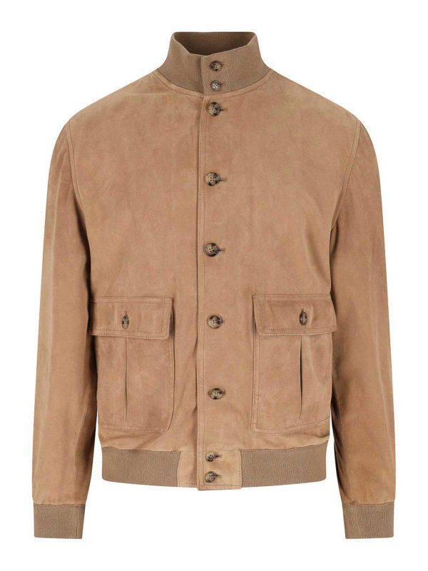 VALSTAR: レザージャケット - レザージャケット - ベージュ