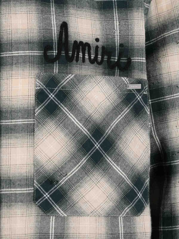 シャツ - 緑 shop online: AMIRI