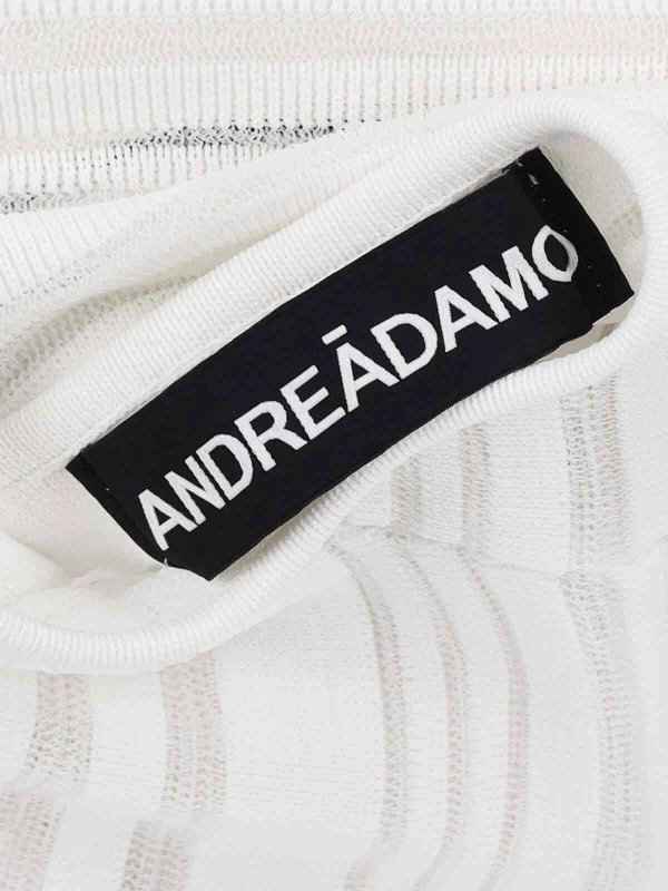 ANDREĀDAMO buy online Knielanges Kleid - Weiß