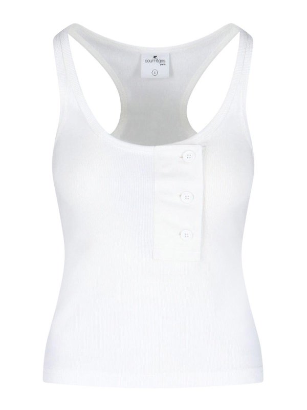 Courreges: トップス＆タンクトップ - トップ/タンクトップ - 白
