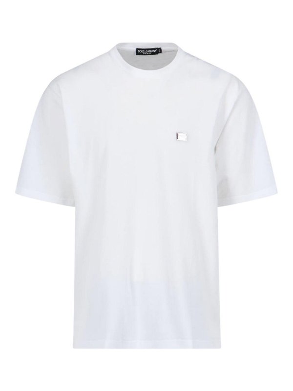 DOLCE & GABBANA: t-shirts - T-shirt with plate