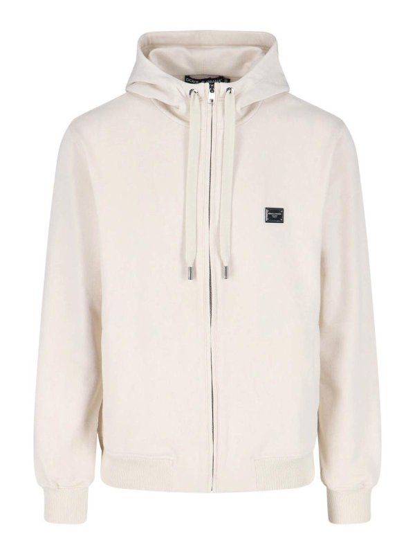 DOLCE & GABBANA: Sudaderas y suéteres - Sudadera - Blanco