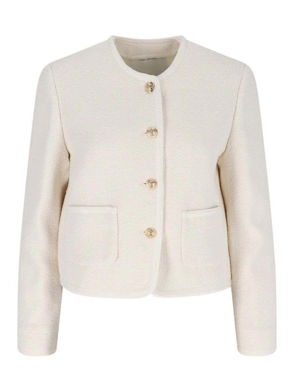 スーツ DUNST Women Suit Jackets UDJA5A205CRCREAM White Dunst Giacca In Boucl - White - Women | UDJA5A205CRCREAM