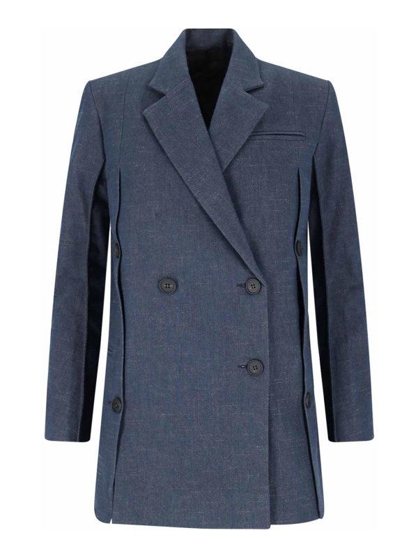 ボトムスその他 Eudon Choi Light Blue Double-Breasted Blazer Eudon Choi Light Blue Double-Breasted Blazer | THE LIST