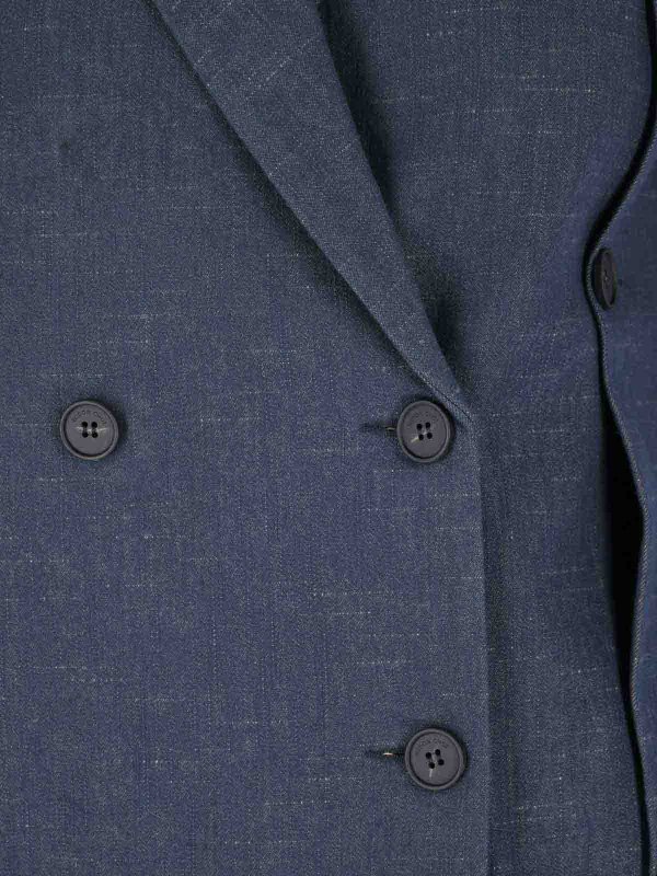 ボトムスその他 Eudon Choi Light Blue Double-Breasted Blazer Eudon Choi Light Blue Double-Breasted Blazer | THE LIST