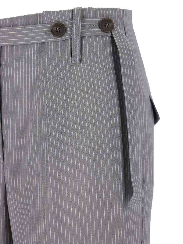 カジュアルパンツ - グレー shop online: EUDON CHOI