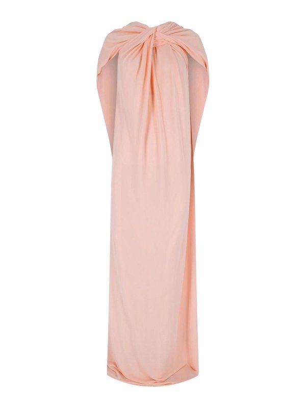 JIL SANDER: abiti lunghi - Abito Maxi Drappeggiato
