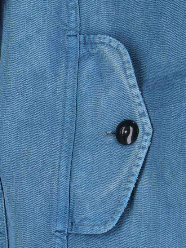 The Best Shops Maison Margiela: Trenchcoats - Trenchcoat - Blau