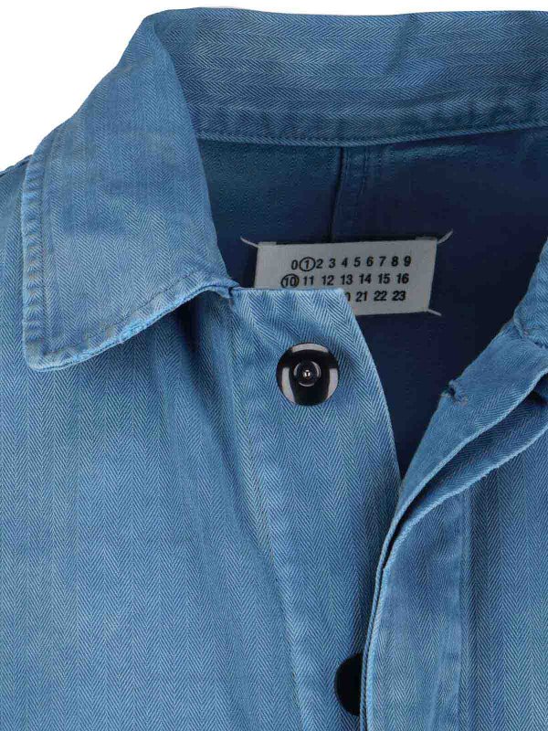 Trenchcoat - Blau shop online: Maison Margiela
