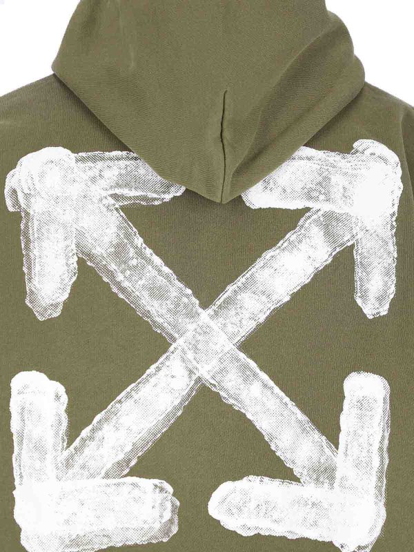 The Best Shops OFF-WHITE: Sweatshirts & Sweaters - Hooded sweatshirt