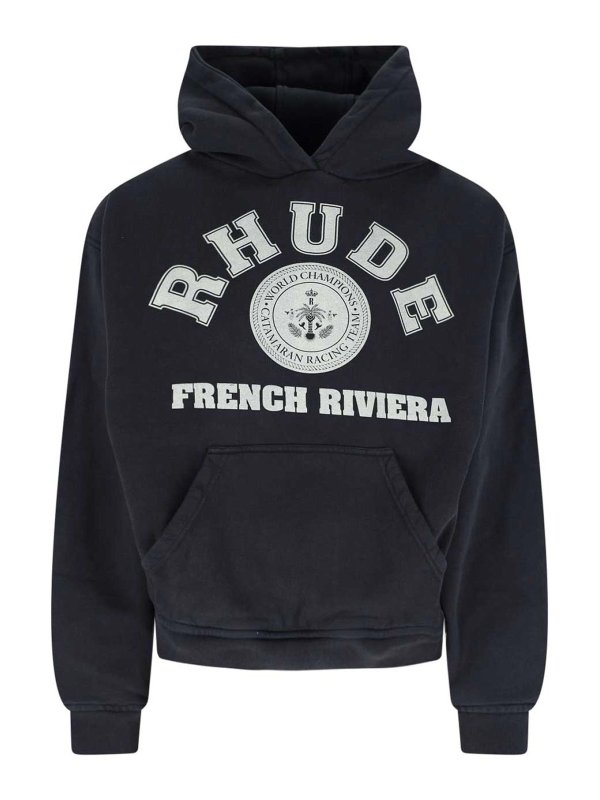 RHUDE: Sudaderas y suéteres - Sudadera - Negro