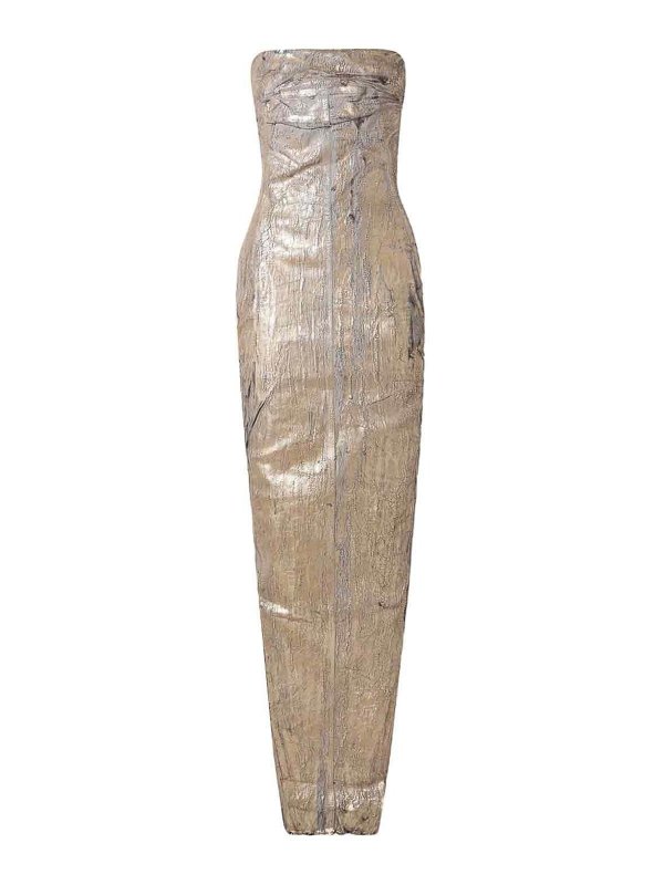 RICK OWENS: maxi dresses - Maxi Bustier dress