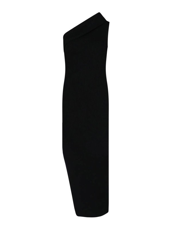 RICK OWENS: maxi dresses - Asymmetrical maxi dress
