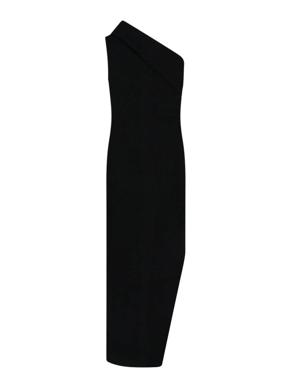 RICK OWENS: maxi dresses online - Asymmetrical maxi dress