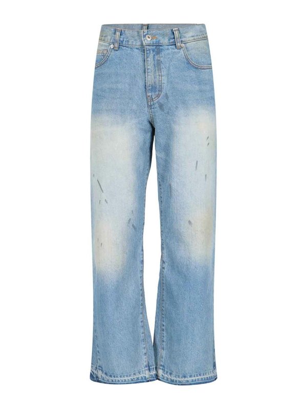 TONYWACK: jeans bootcut - Jeans ampi