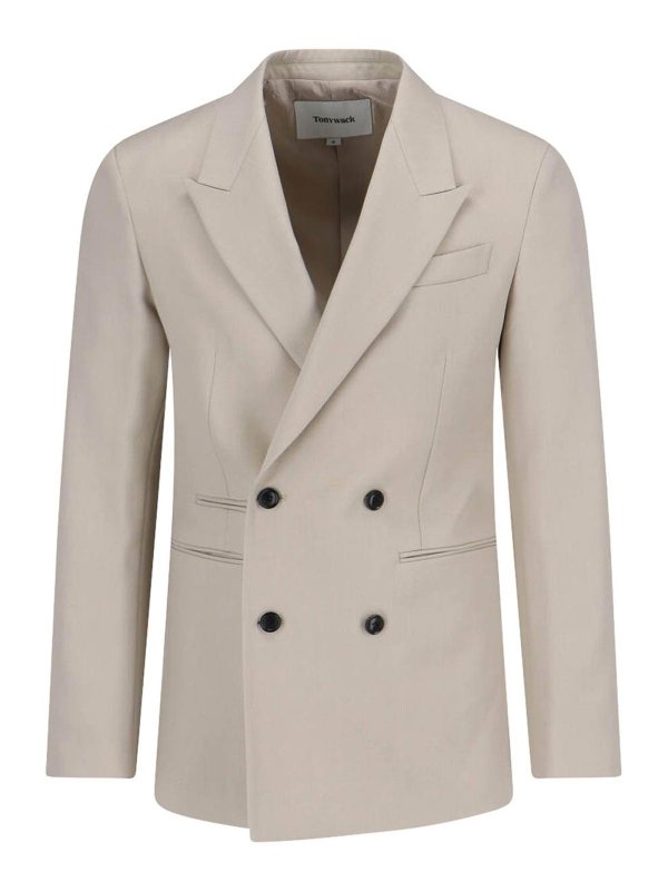 TONYWACK: Blazer - Blazer - Beige