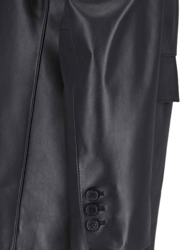 Single -breasted leather jacket shop online: TONYWACK