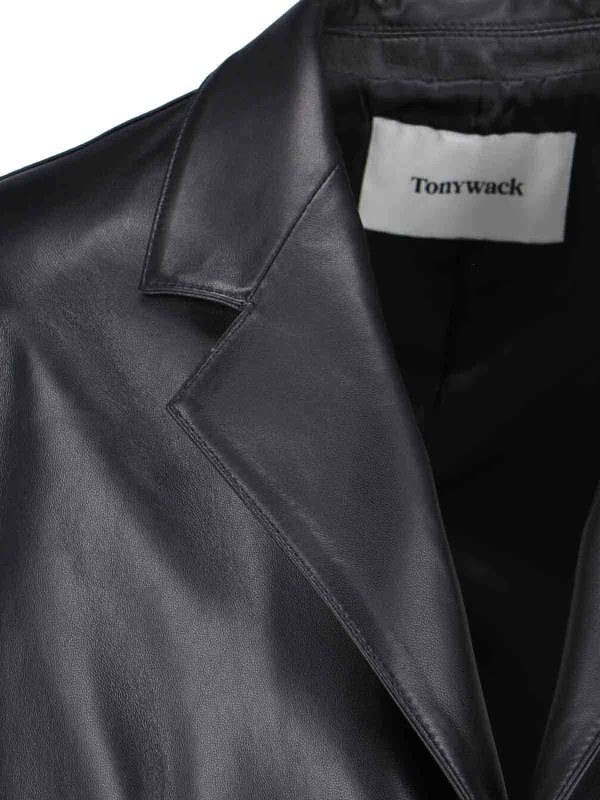 TONYWACK buy online Single -breasted leather jacket