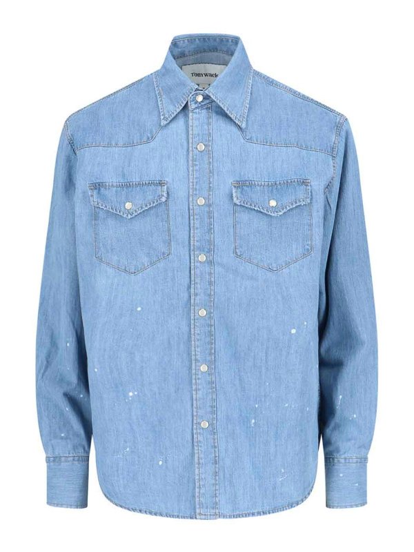 TONYWACK: Chemises - Chemise - Bleu