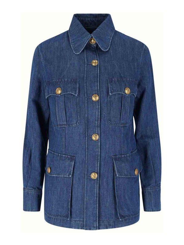The Best Shops VALENTINO: Vestes en denim - Veste En Jean - Bleu