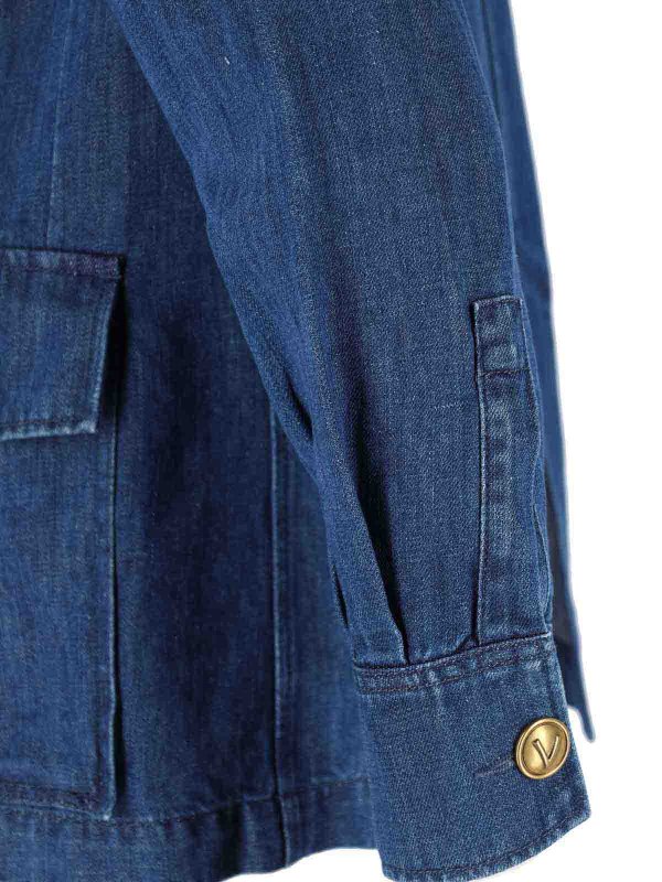 The Best Shops VALENTINO: Veste En Jean - Bleu