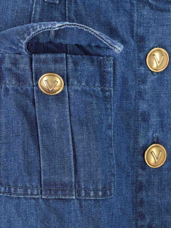 VALENTINO buy online Falda Semilarga - Azul