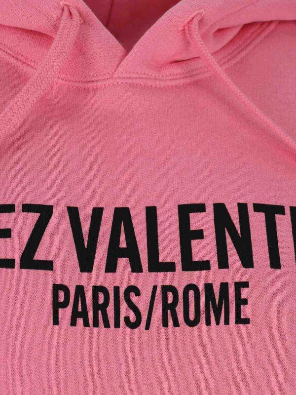 Logo hooded sweatshirt shop online: VALENTINO