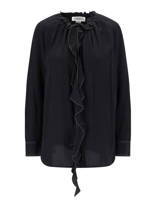 VICTORIA BECKHAM: shirts - Shirt with ruches