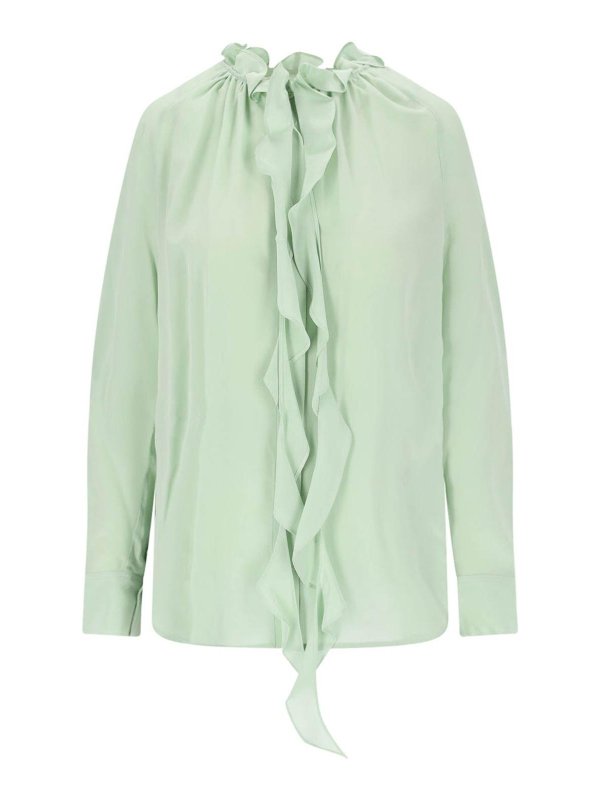 VICTORIA BECKHAM: shirts - Shirt with ruches