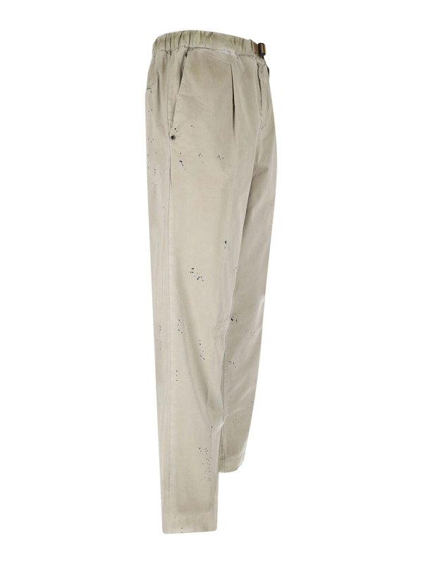 The Best Shops WHITE SAND: casual trousers - Straight trousers with belt