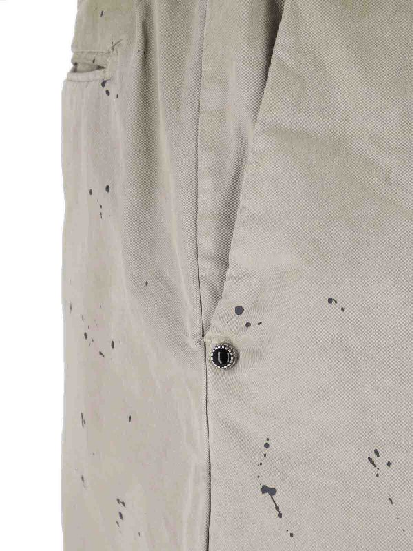 Straight trousers with belt shop online: WHITE SAND