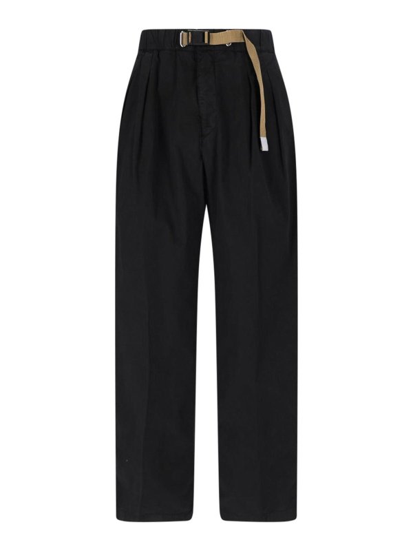 WHITE SAND: カジュアルトラウザー - カジュアルパンツ - 黒