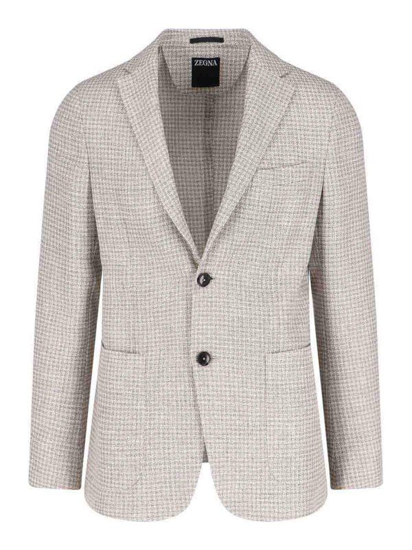 ZEGNA: ブレザー - ブレザー - ベージュ