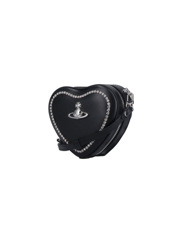 VIVIENNE WESTWOOD: cross body bags online - Shoulder bag with rhinestones