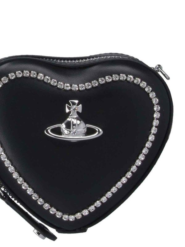 Shoulder bag with rhinestones shop online: VIVIENNE WESTWOOD