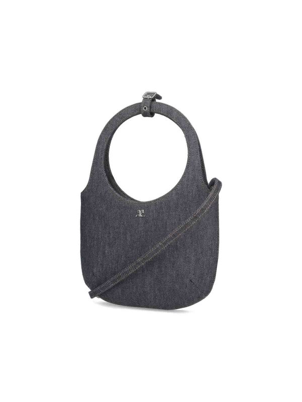 Courreges: borse a tracolla online - Borsa A Mano In Denim