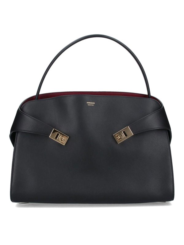 FERRAGAMO: Schultertaschen - Schultertasche - Schwarz