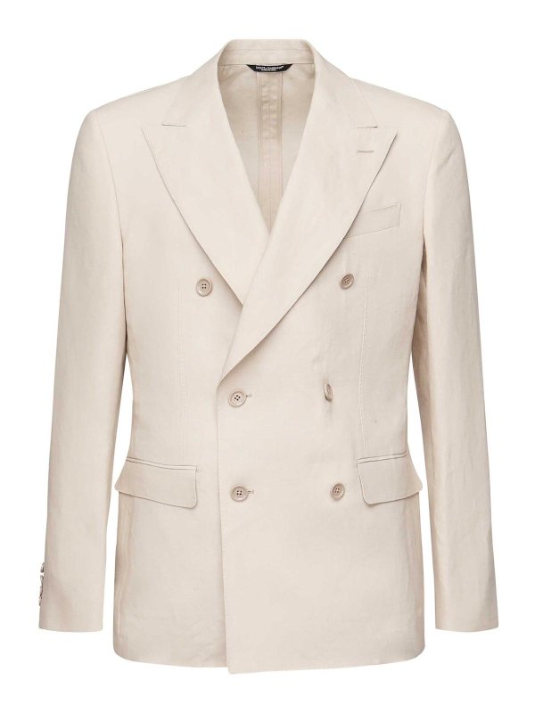 DOLCE & GABBANA: Blazer - Blazer - Beis